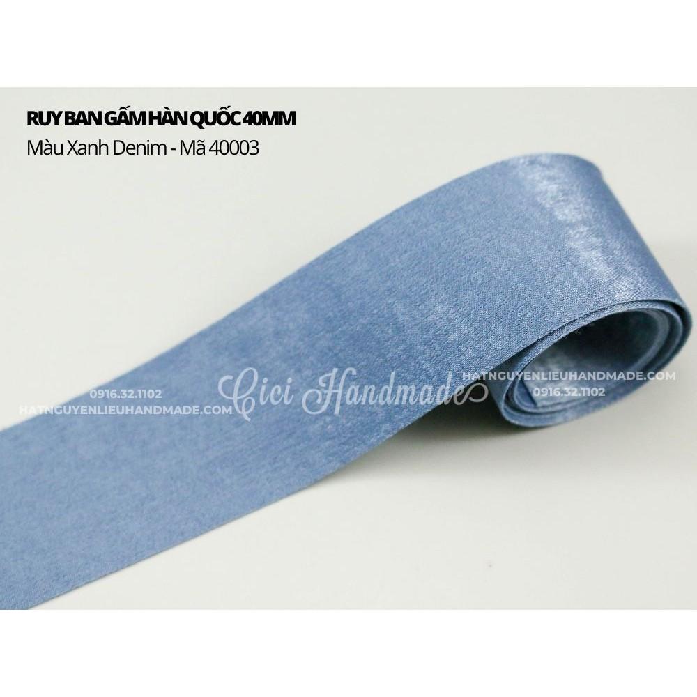 Ruy băng Gấm HQ size 25mm và 40mm (cuộn 1m) ruyban gấm hoa lụa handmade hạt cườm đá nguyên liệu