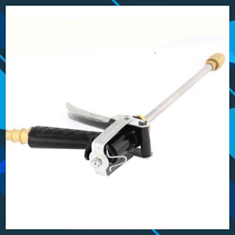 ️ Bộ dây vòi xịt nước rửa xe,tưới cây ,tăng áp 3 lần, loại 3m,5m 206318 đầu đồng,cút,nối nhựa đen+ móc khoá