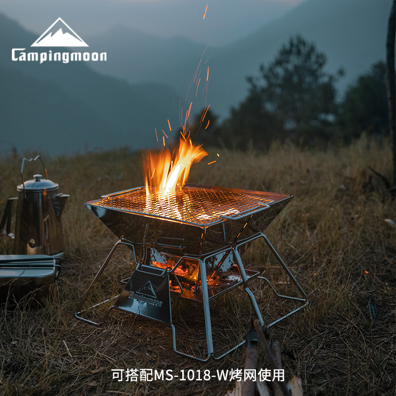 Bếp Nướng BBQ Không Khói MT3 - Bếp Nướng Than Hoa Inox 304 Cỡ Lớn Cho 8 Đến 10 Người - Mountainhiker B01