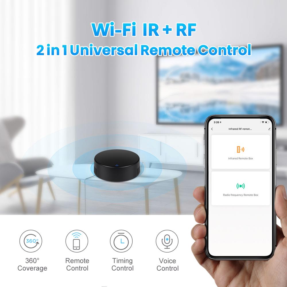 Tuya WiFi IR Universal Remote Controller All-in-One Wireless Controller Infrared Controller Compatible with Alexa Google Home Voice Control