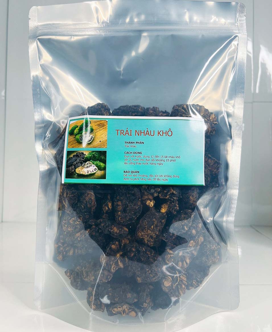 Trái nhàu khô làm trà ( Gói 1kg) - Trái nhàu là thảo dược quý hỗ trợ nhức mỏi tiểu đường và K