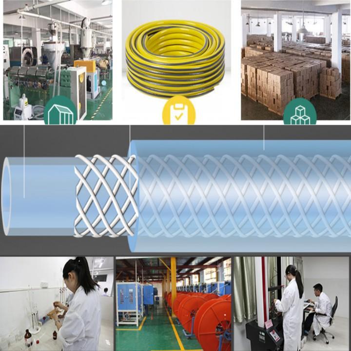 Bộ dây vòi xịt nước rửa xe, tưới cây . tăng áp 3 lần, loại 15m 206587 cút sập, nối PE