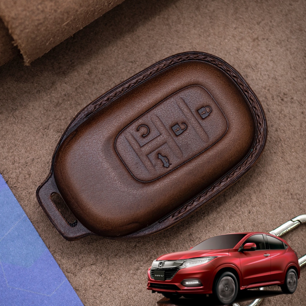 Bao Da Chìa Khóa ô tô HONDA HRV | Bọc chìa khóa ô tô da thật khâu tay