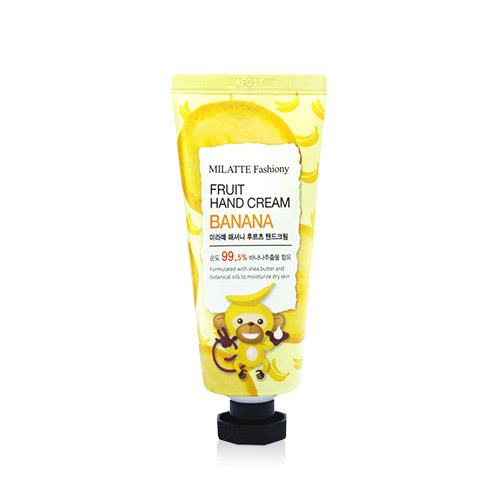 KEM DƯỠNG DA TAY TÁI TẠO DA CHIẾT XUẤT CHUỐI MILATTE FASHIONY FRUIT HAND CREAM - BANANA 60g