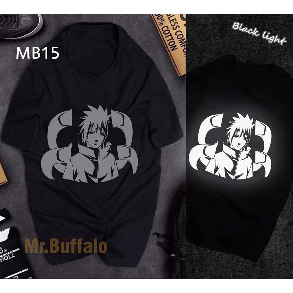 Áo Tay Lỡ Unisex Phản Quang Naruto Rộng Vải Mịn Đủ size