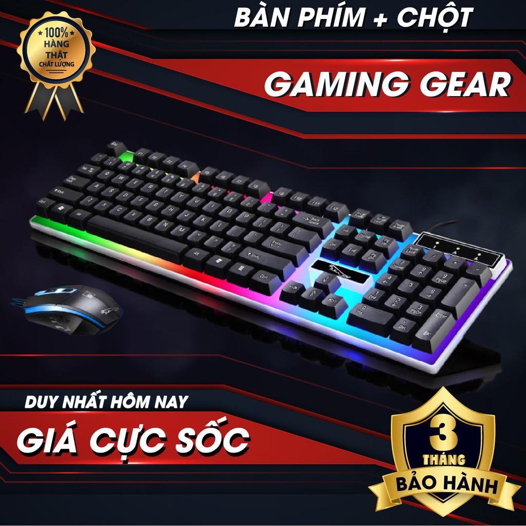 Bàn phím giả cơ kèm chuột có đèn LED