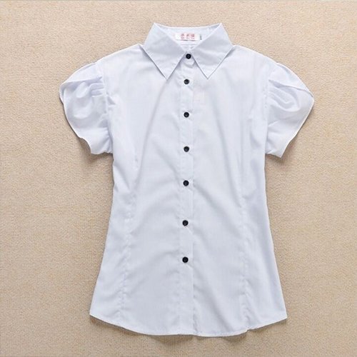Áo sơ mi nữ trắng cộc tay basic cơ bản dáng suông, mặc mát, không nhăn, không xù ARCTIC HUNTER AH152