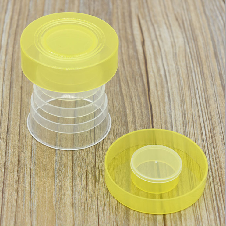 Cốc NHỰA gấp gọn sáng tạo, cốc cá nhân gấp gọn du lịch dung tích 200ml - giao màu ngẫu nhiên