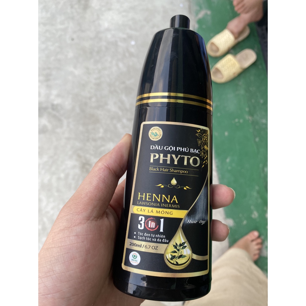 Dầu gội phủ bạc PHYTO - Black Hair Shampoo