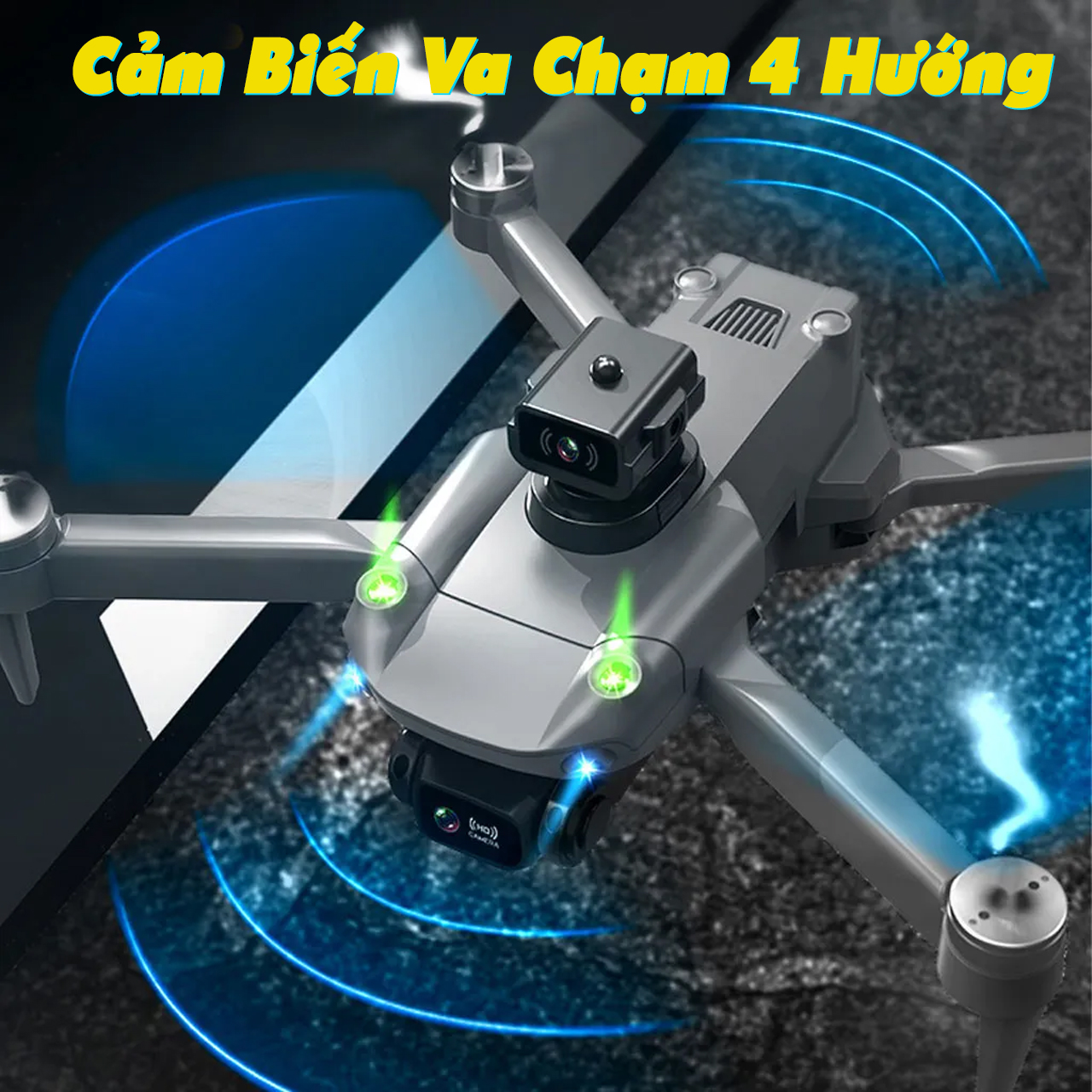 Flycam mini giá rẻ K998 có camera kép 4K HD cảm biến tránh vật cản chướng ngại vật 4 chiều máy bay điều khiển từ xa drone S11 Pro thời gian bay 25 phút G.P.S tự quay trở về động cơ không chổi than, truyền hình ảnh trực tiếp về điện thoại - hàng chính hãng