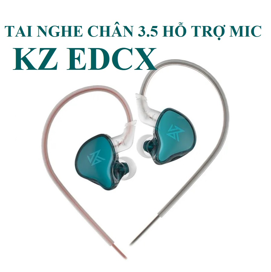 Tai nghe nhét tai chân cắm 3.5mm hỗ trợ mic KZ EDCX _ Hàng chính hãng