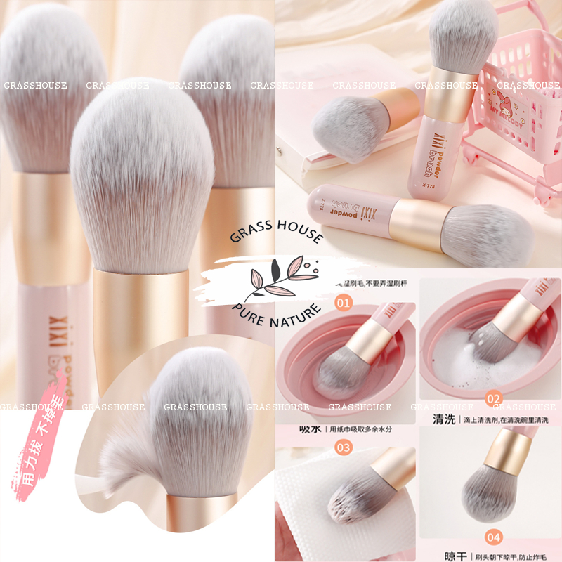 Xixi Cọ Trang Điểm Cao Cấp Phấn Phủ / Phấn Phủ / Tạo Khối Chất Liệu Lông Mềm Mại Nhỏ Gọn Tiện Lợi