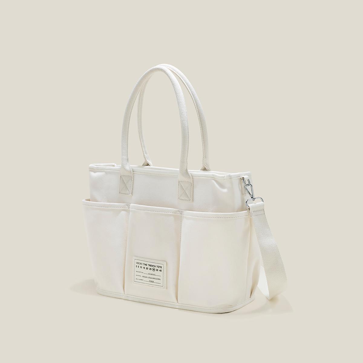 Vascara Tote Canvas Nhấn Ngăn Phụ - TOT 0133