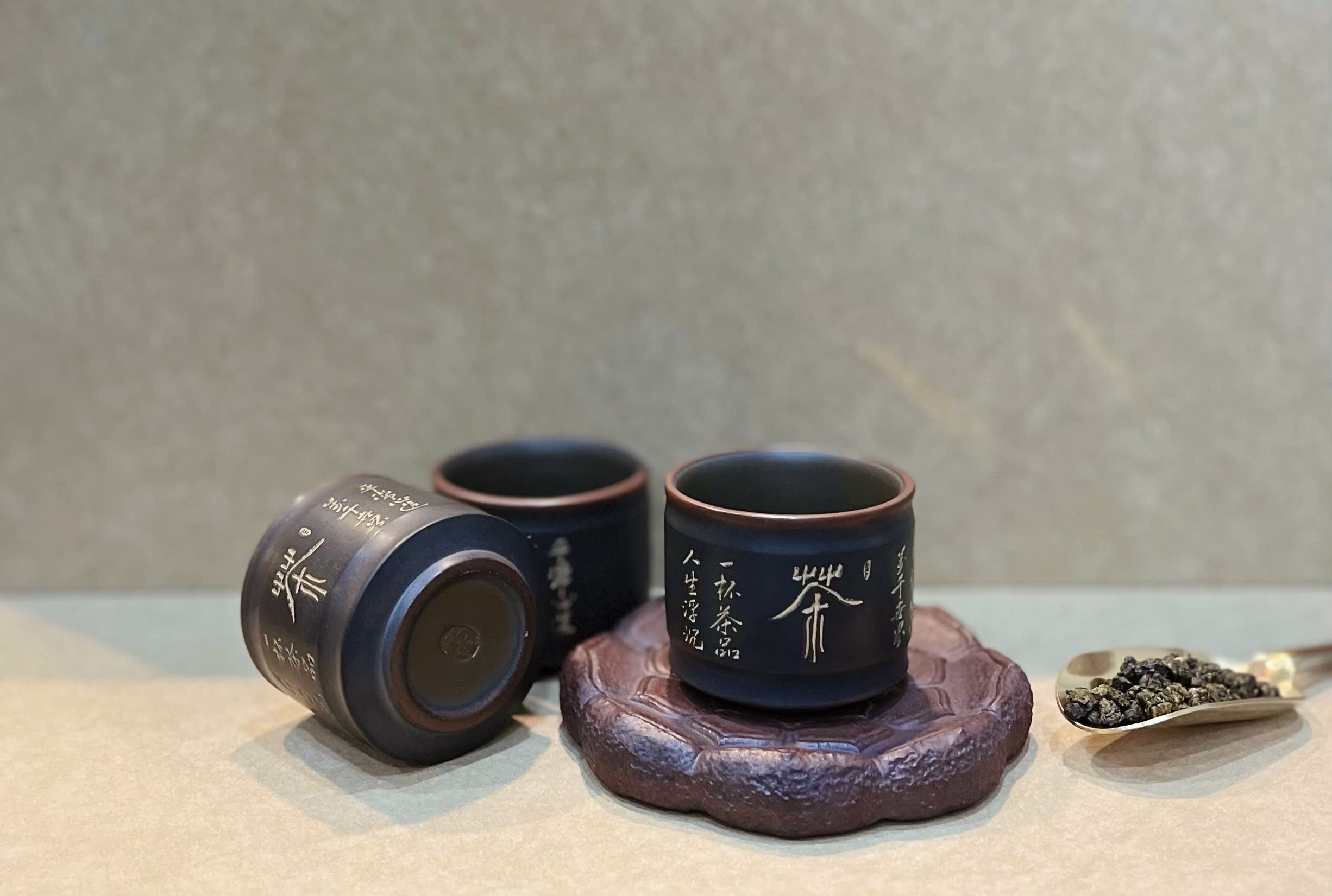 CHÉN GỐM NÊ HƯNG KHÂM CHÂU HOẢ BIẾN CAO CẤP – 60ML – CHÉN THỦ CÔNG, UỐNG TRÀ NGON – VIỆT LONG TRÀ