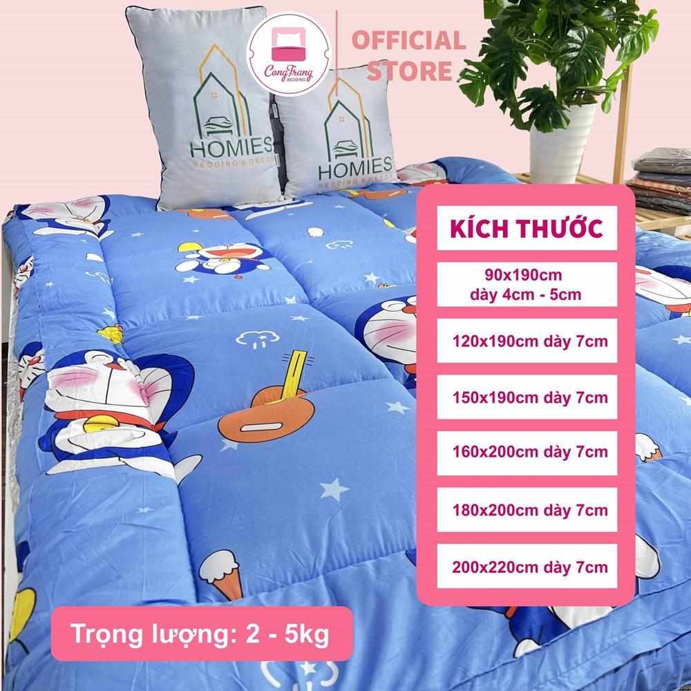 Nệm Topper, Đệm Topper HOMIES Tấm Làm Mềm Đệm Cotton Hàn Quốc Mềm Mại, Êm Ái Đủ Kích Thước