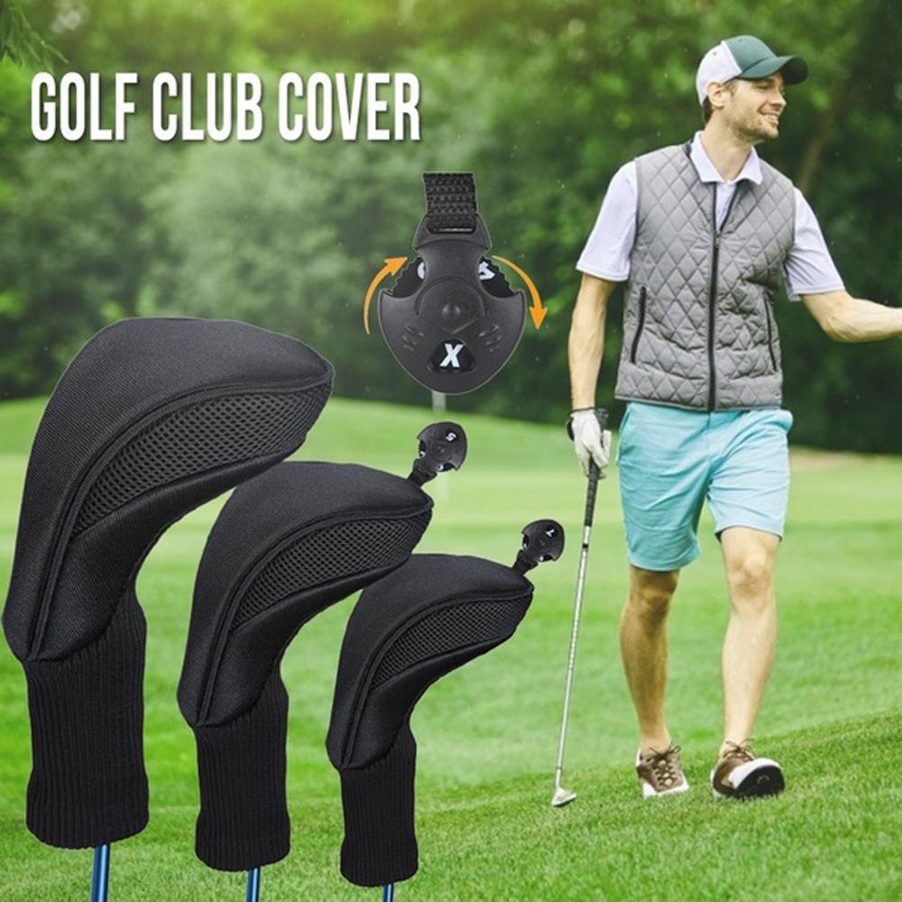 Cover bọc đầu gậy golf cover gậy driver gỗ 1 3 5 chống trầy xước bụi bẩn GT022