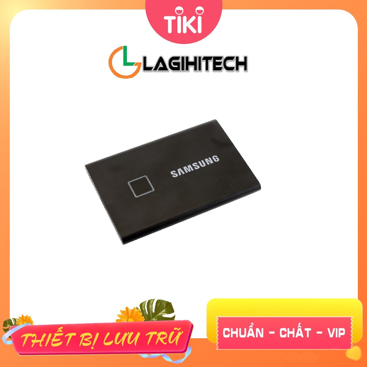 Ổ Cứng Di Động SSD Samsung T7 Touch 2TB USB Type C 3.2 Gen 2 - Hàng Nhập Khẩu