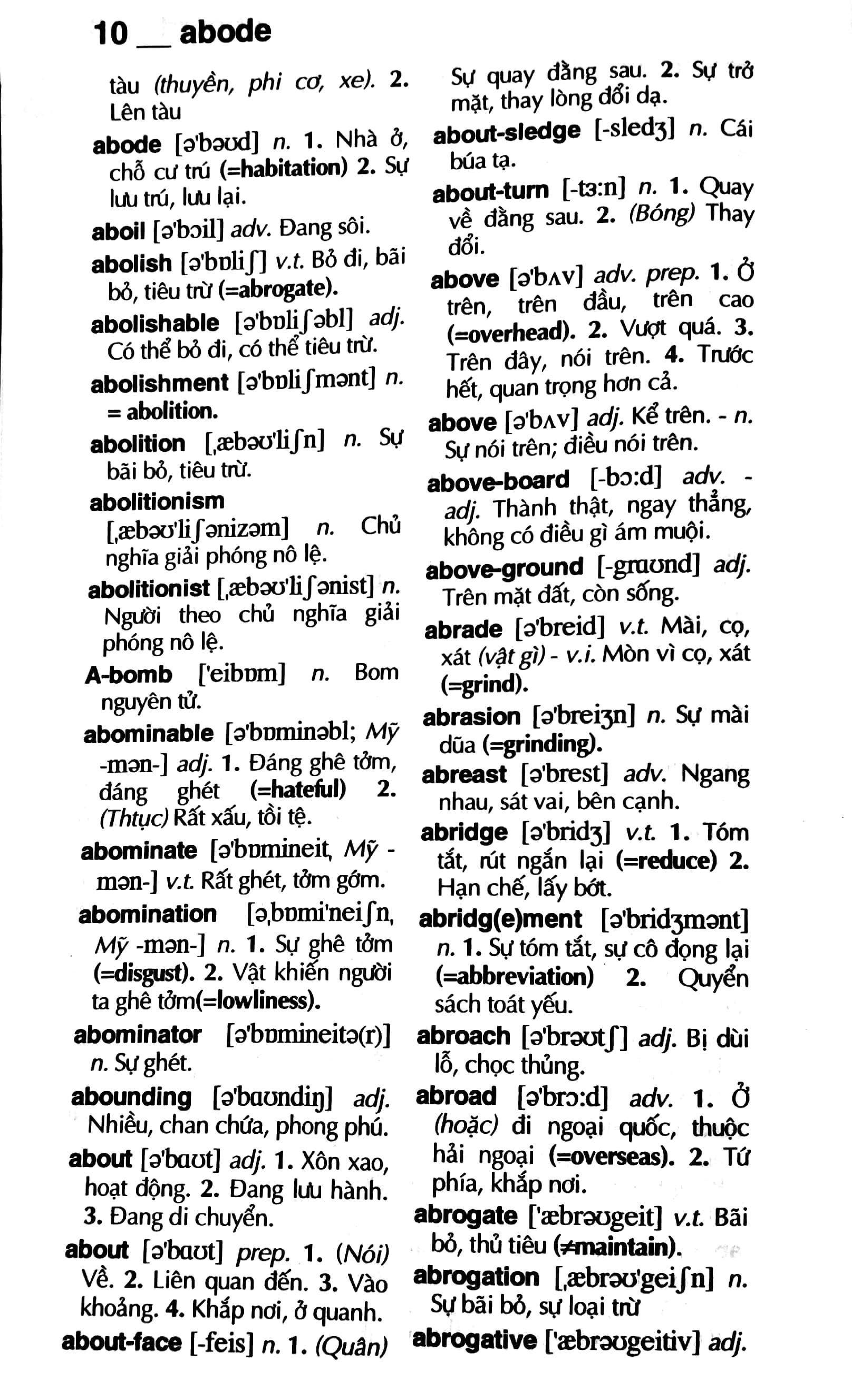 Từ Điển Anh-Việt 75.000 Mục Từ Và Định Nghĩa - Bìa Cứng - ảnh 7