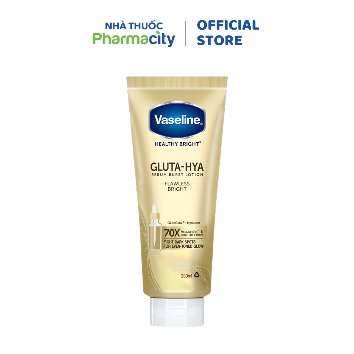 Sữa dưỡng thể ban ngày Vaseline Flawless Bright (Túyp 300ml)