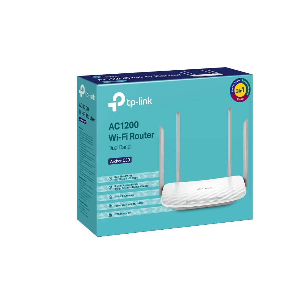 Router WiFi AC1200 4 ăng-ten Gigabit MU-MIMO Archer C64/Archer C50/Archer C54 - Hàng chính hãng