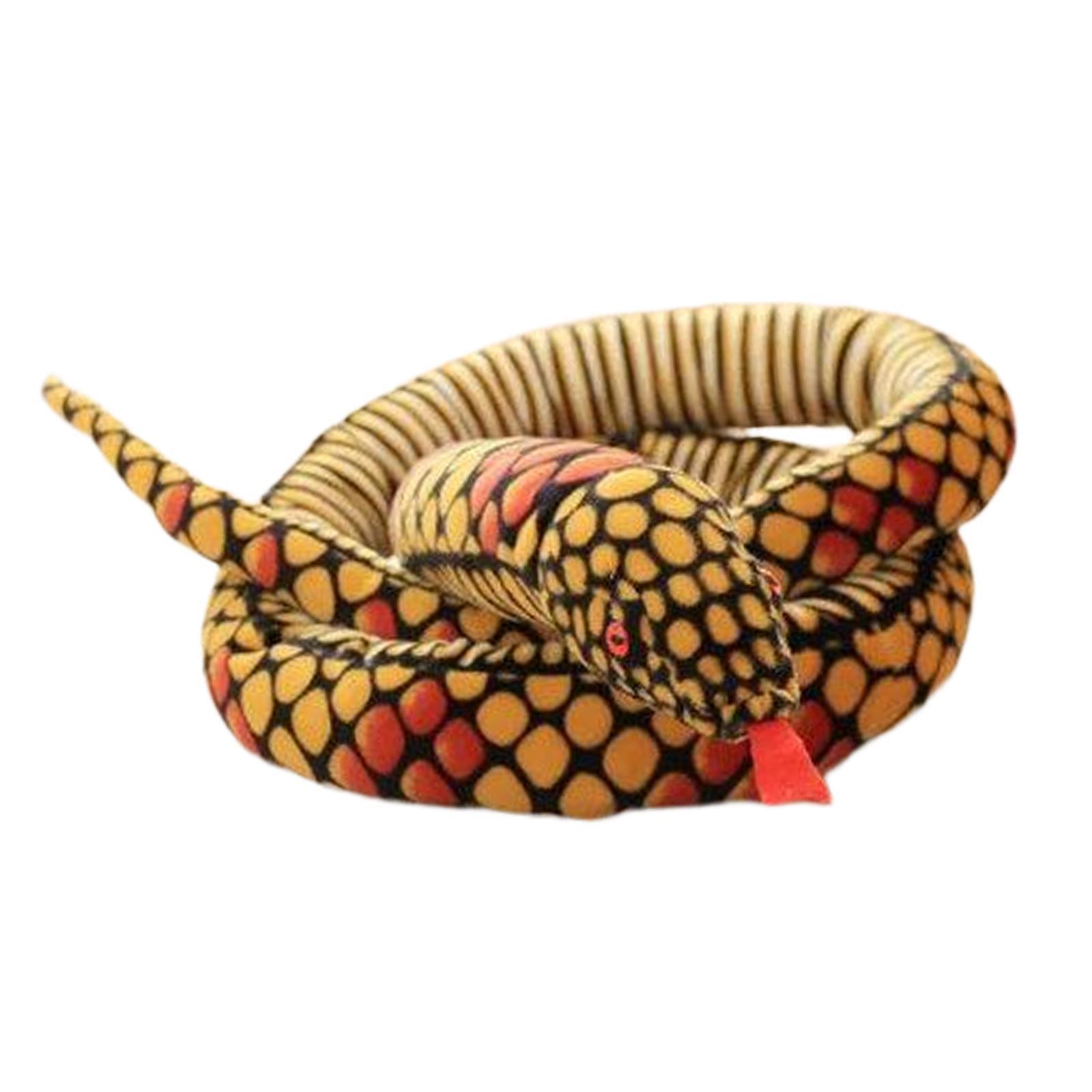 Realistic Snake Animals Toys Animal Plush Toy for Halloween Jokes Prop