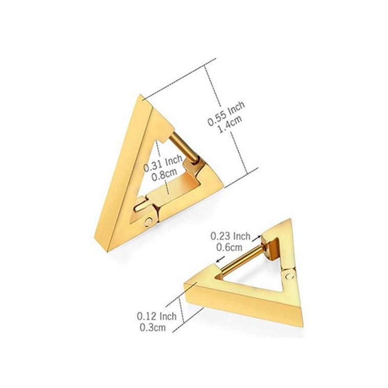Bông tai nam hoa tai nam khuyên tai nam HÌNH HỌC CHẤT phong cách hàn quốc, thép titan cao cấp BTN12
