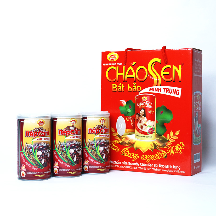 Cháo Nếp Cẩm Minh Trung thùng 24 lon