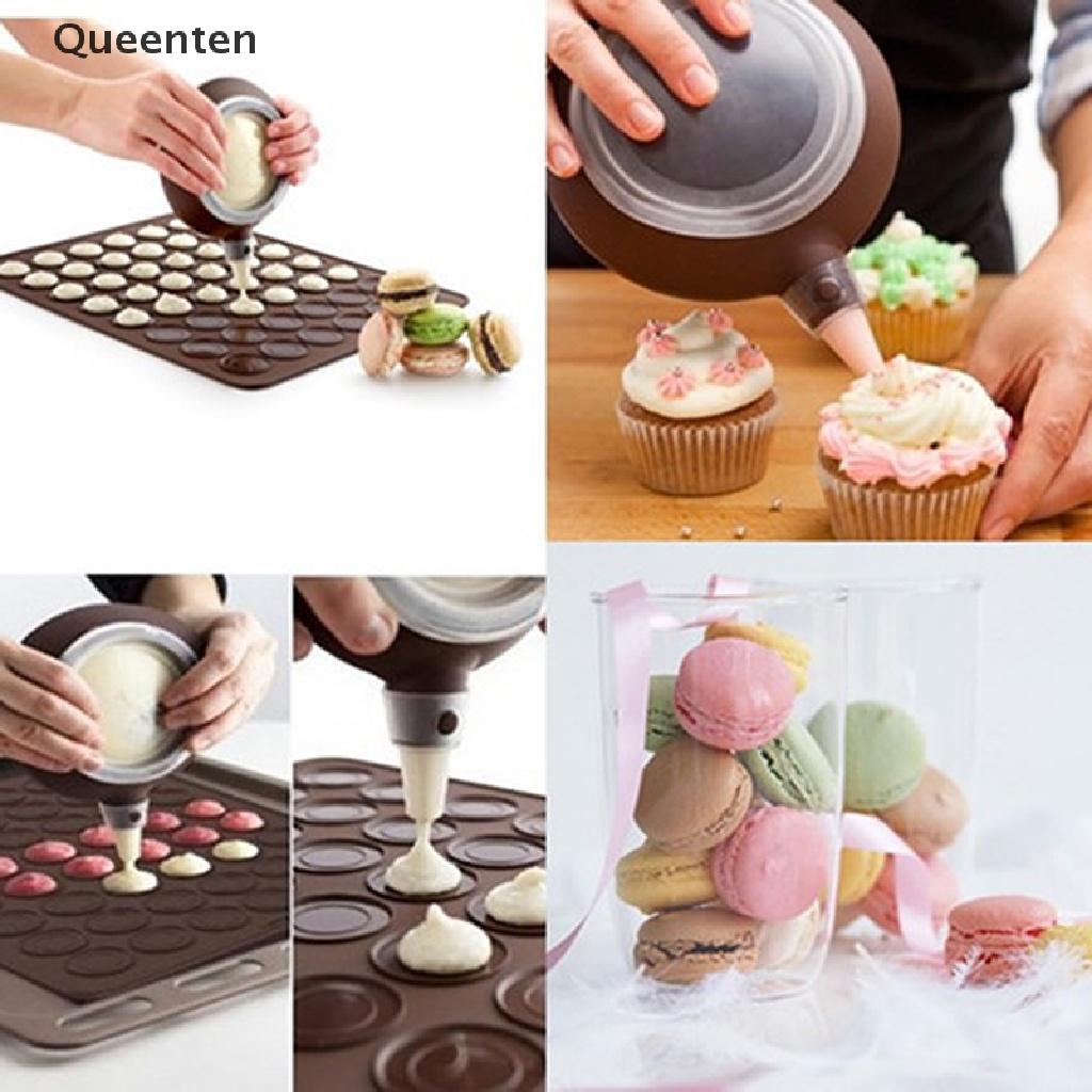 Queenten Silicone Baking Mat Large Double Sided Macaron Macaroon Dessert DIY Mold Sheet QT