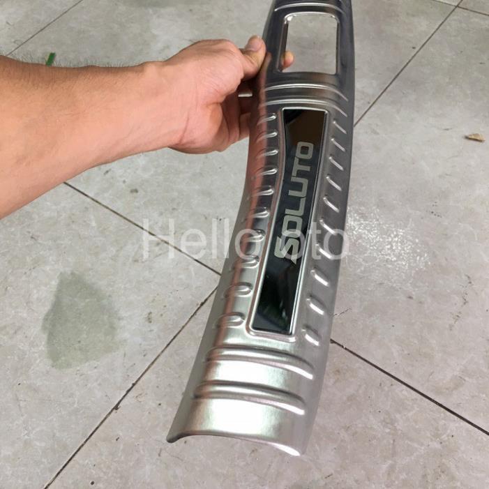 Chống trầy cốp trong, ngoài xe Kia Soluto 2018-2023 inox cao cấp sáng bóng