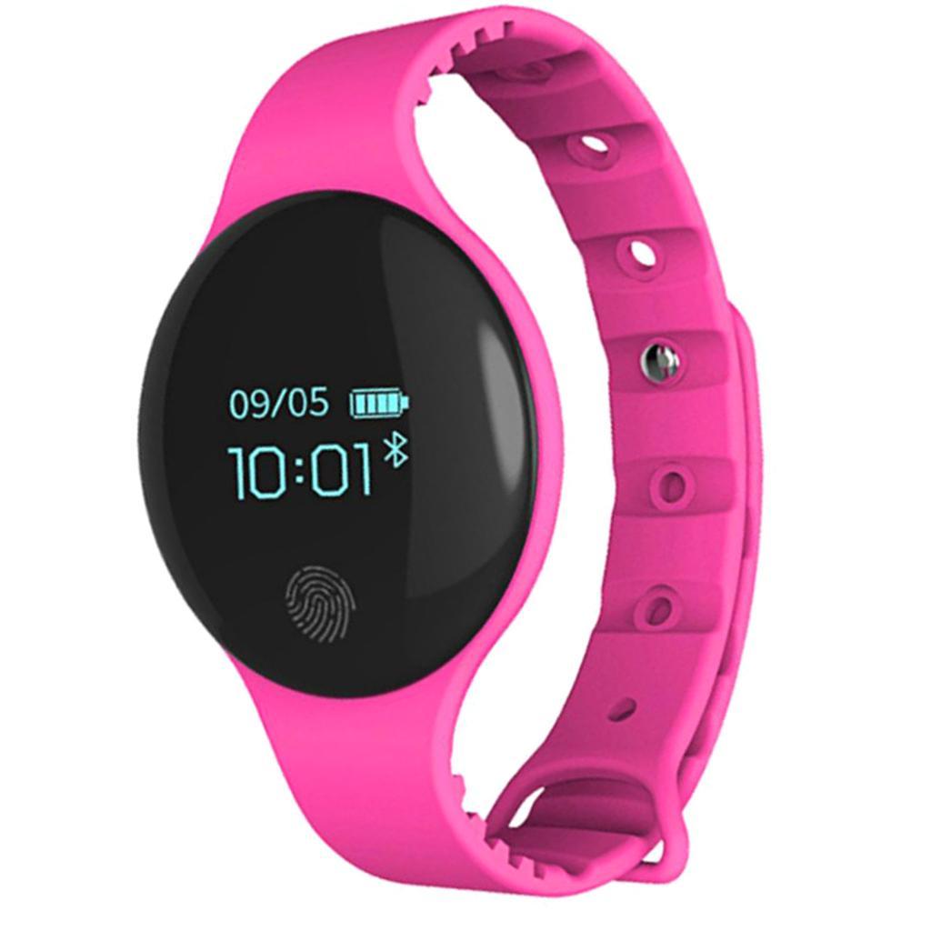 Bluetooth Smart Band Watch Fitness Tracker Bracelet Heart Rate Steps Black