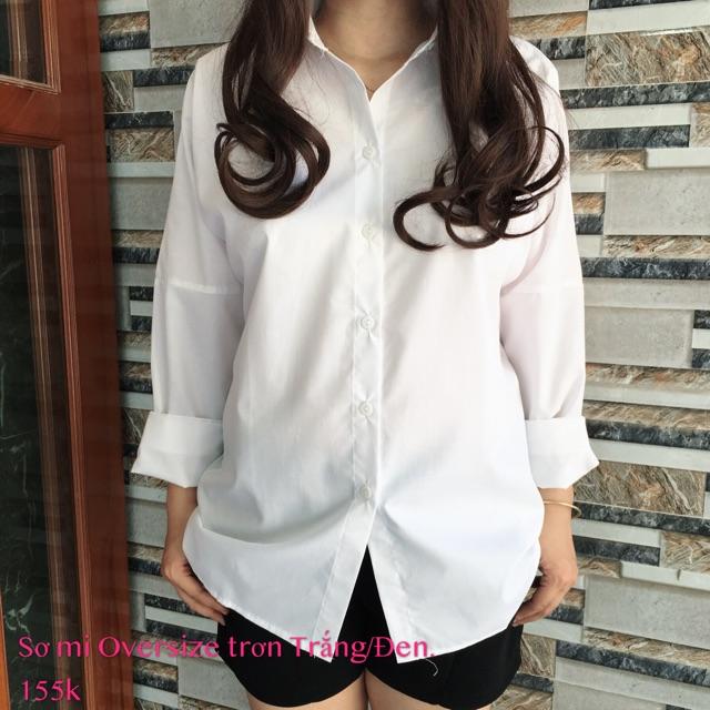 Sơ mi Oversize trơn