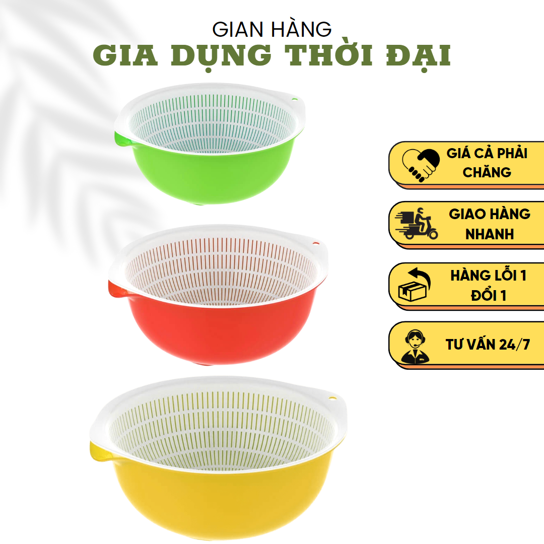 Bộ Thau Rổ Nhựa Duy Tân (3 Size