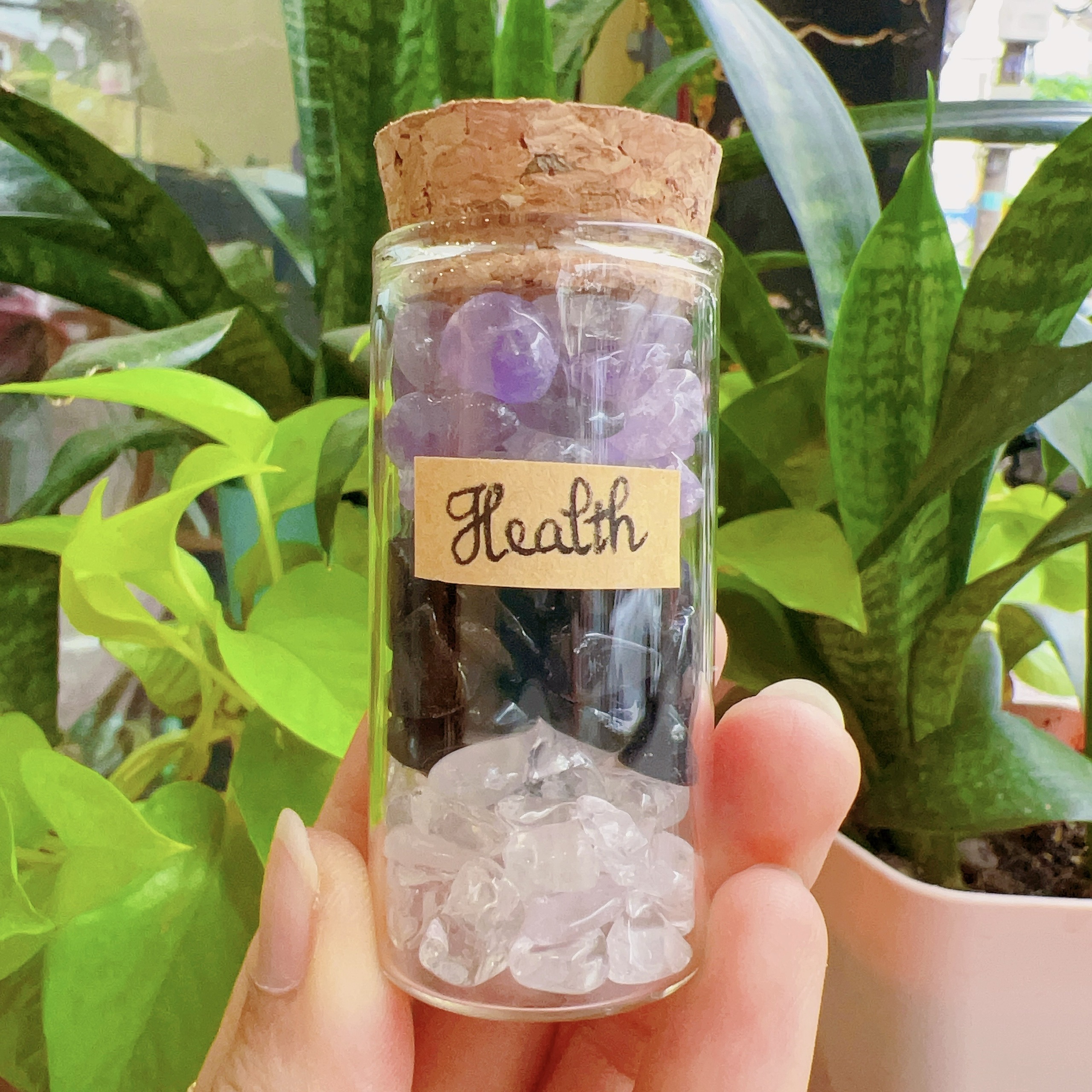 Healing Jars - Lọ đá tự nhiên - Lọ đá năng lượng hỗ trợ tình cảm, công việc, học tập