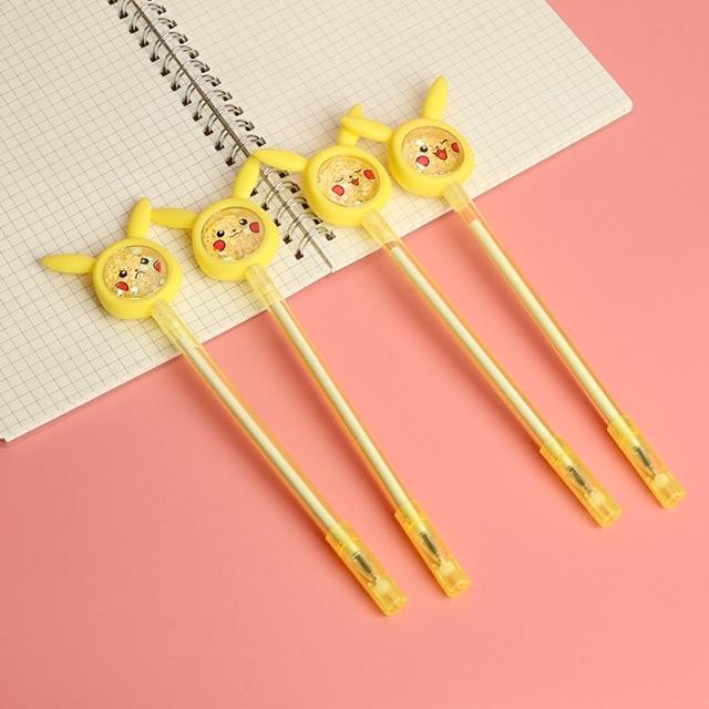 Bút Bi Nước Pikachu Kim Tuyến cute tiện lợi