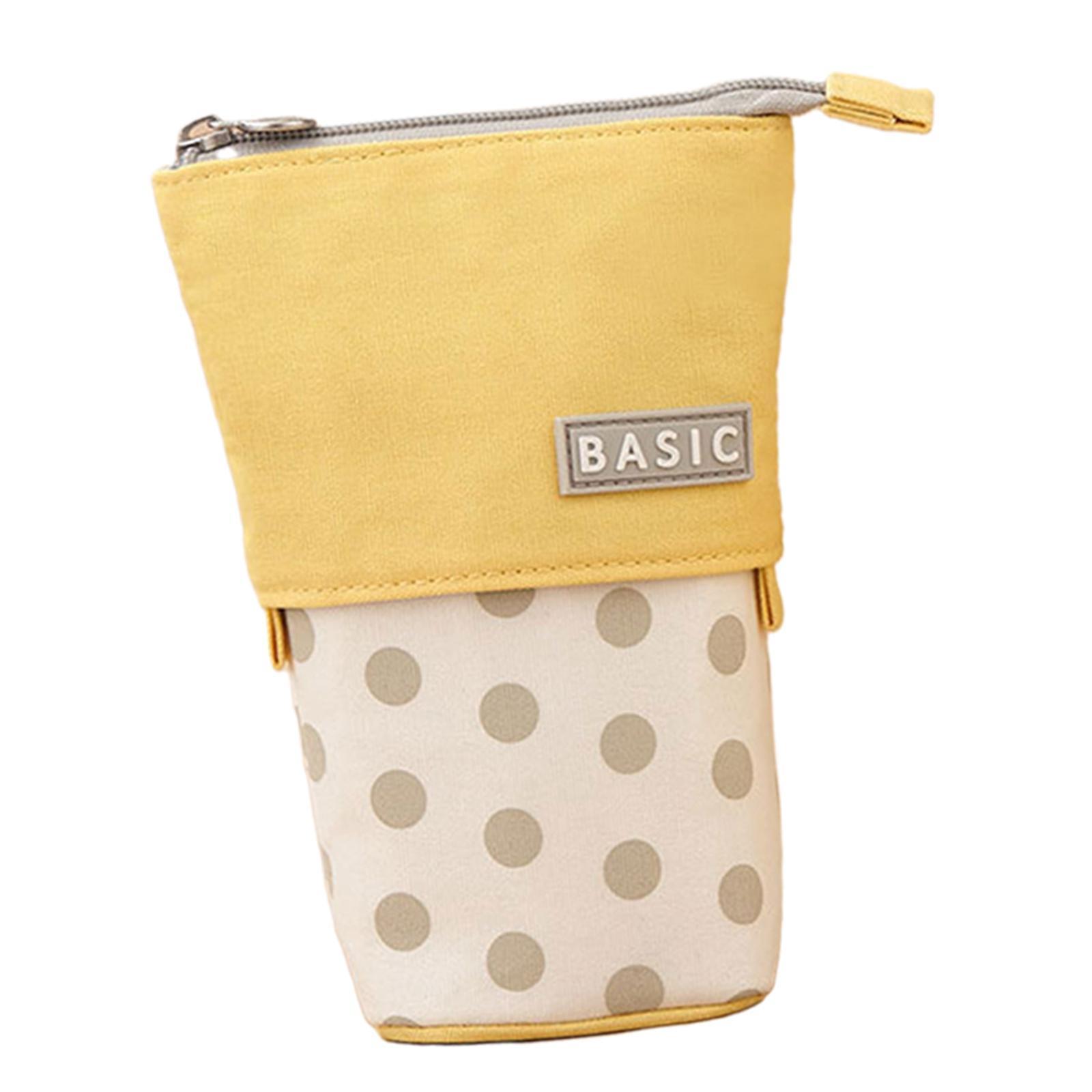 Pencil Telescopic Holder Bag Portable Canvas Cosmetic Pouch