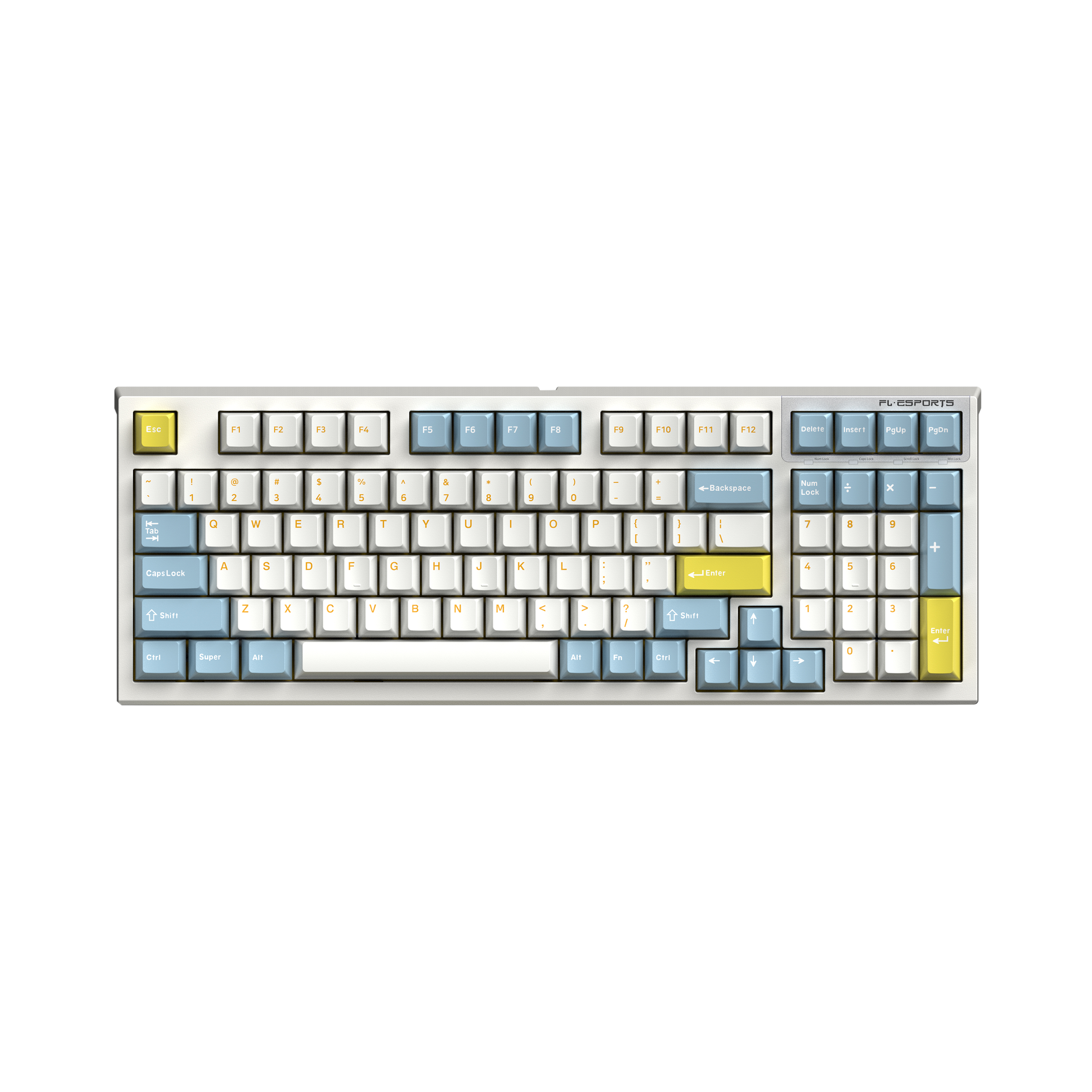 Bàn phím cơ FL-Esports FL980CPM Sea Salt - Hàng chính hãng