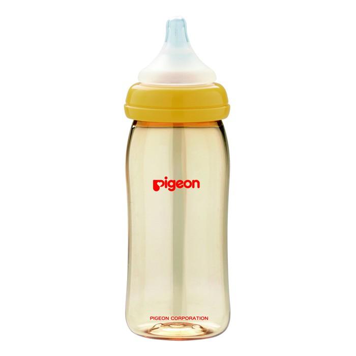 Bình sữa Pigeon Plus 240ml (nhựa PPSU, 3M+)