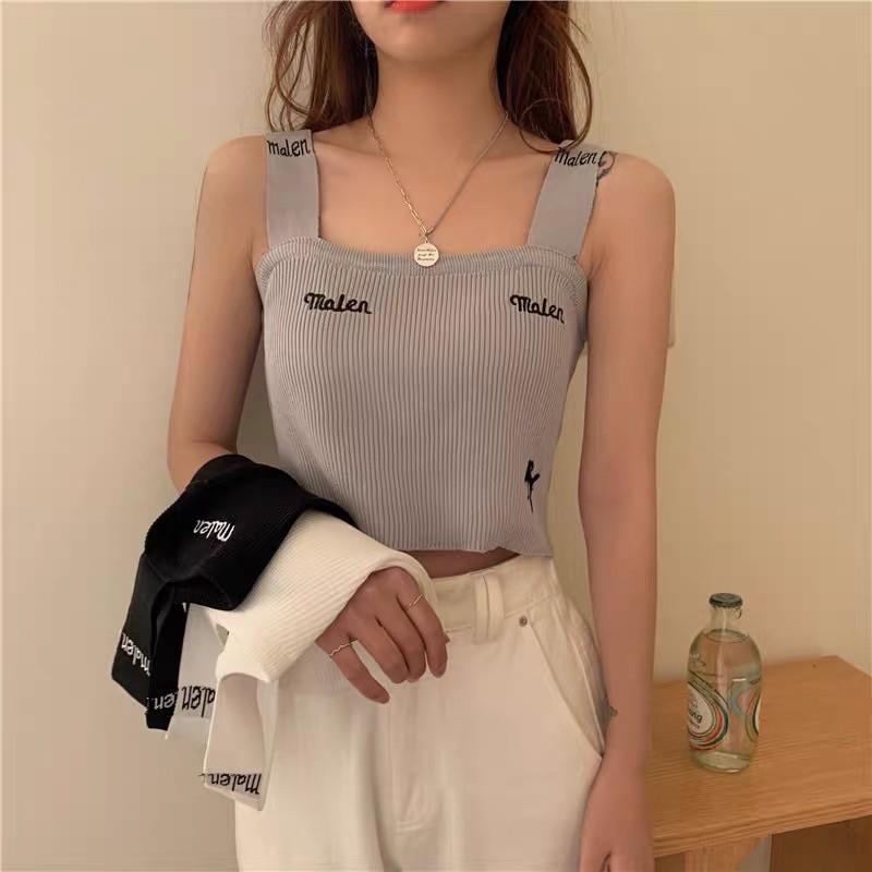 Áo 2 dây bản to croptop Malen