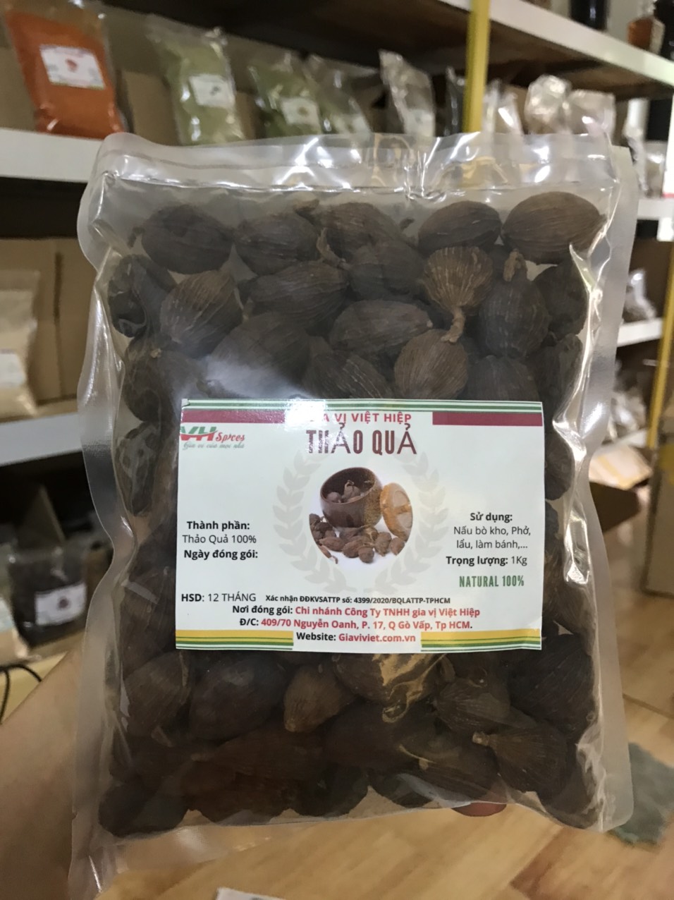 Thảo Quả - Black Cadamon Việt Hiệp Gói 1kg