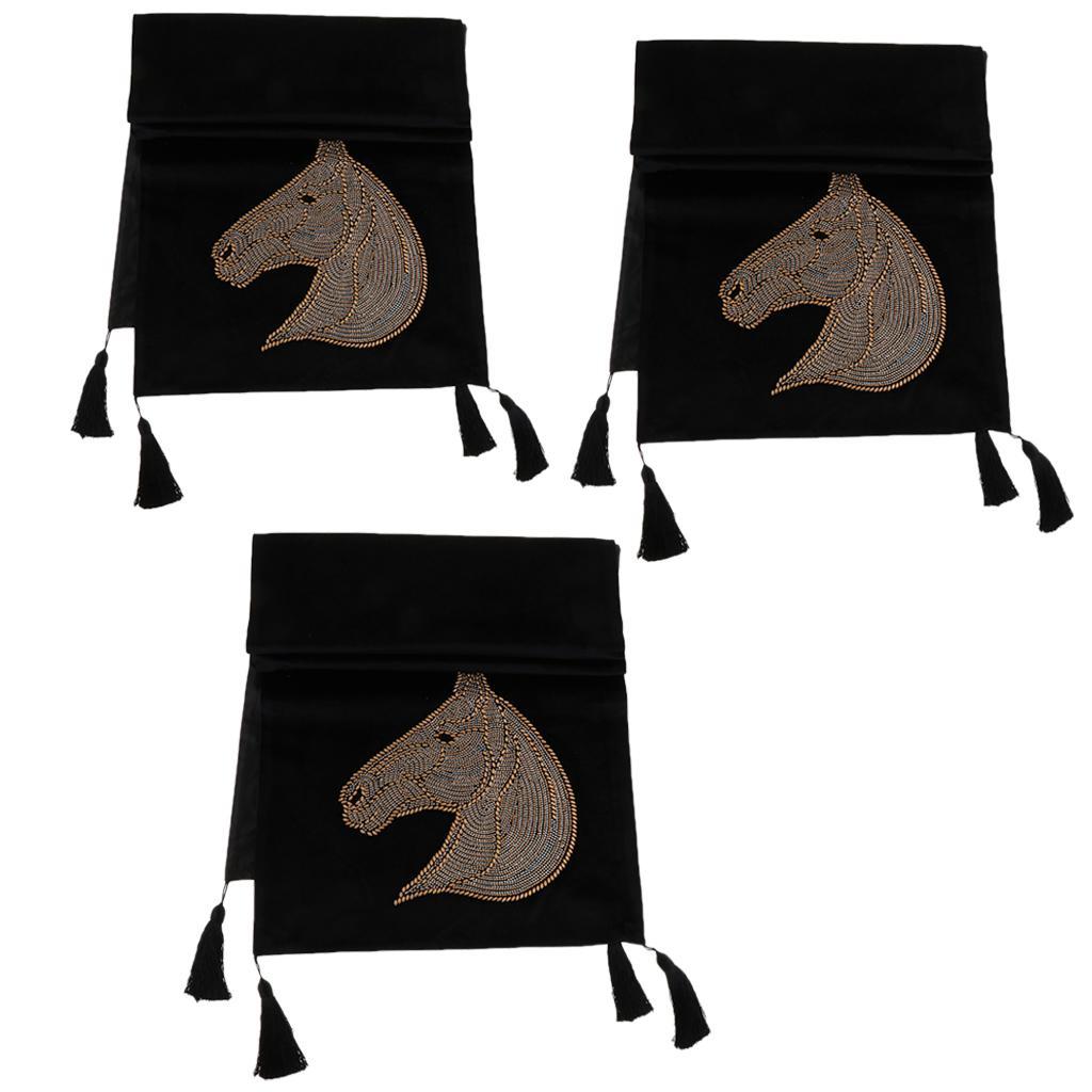 Velveteen Bed Runner Scarf for Home Bedroom Hotel Wedding Room