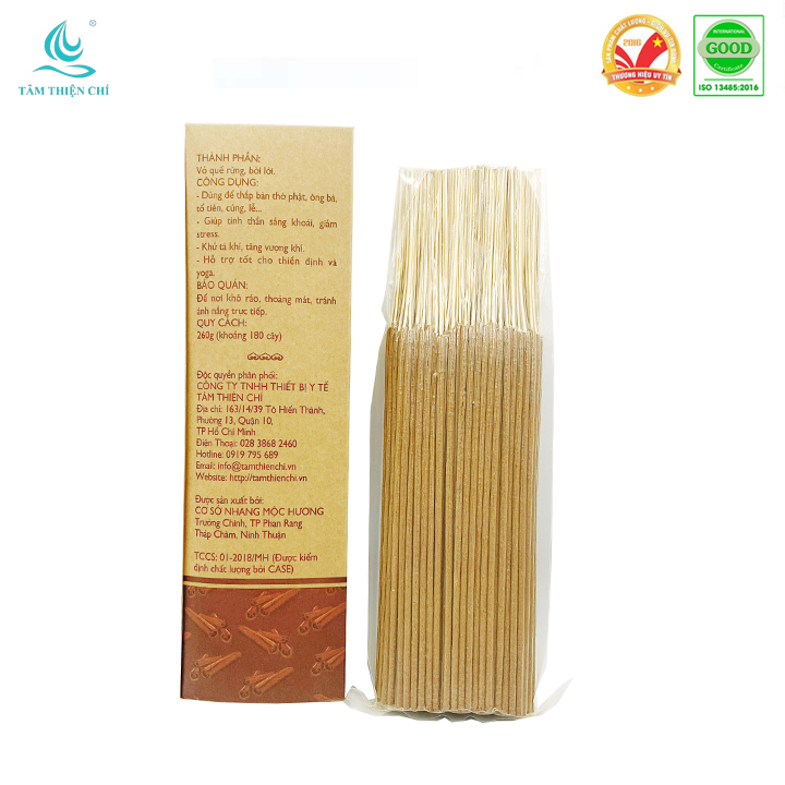 Nhang sạch Vỏ quế Tâm Thiện Chí hộp 260g