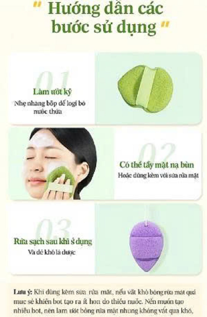 [KoSuyTu]  COMBO 3 BÔNG MÚT RỬA MẶT AMORTALS – SẠCH SÂU, MỊN DA, CỰC DỄ THƯƠNG