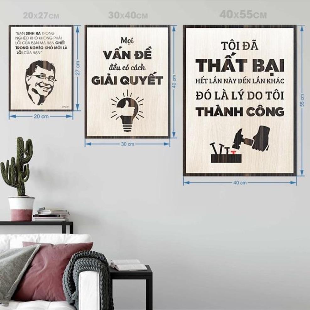 Tranh Cổ Động Tinh Thần Làm Việc TBIG047 cho công ty doanh nghiệp "bạn sinh ra trong nghèo khó không phải lỗi của bạn mà