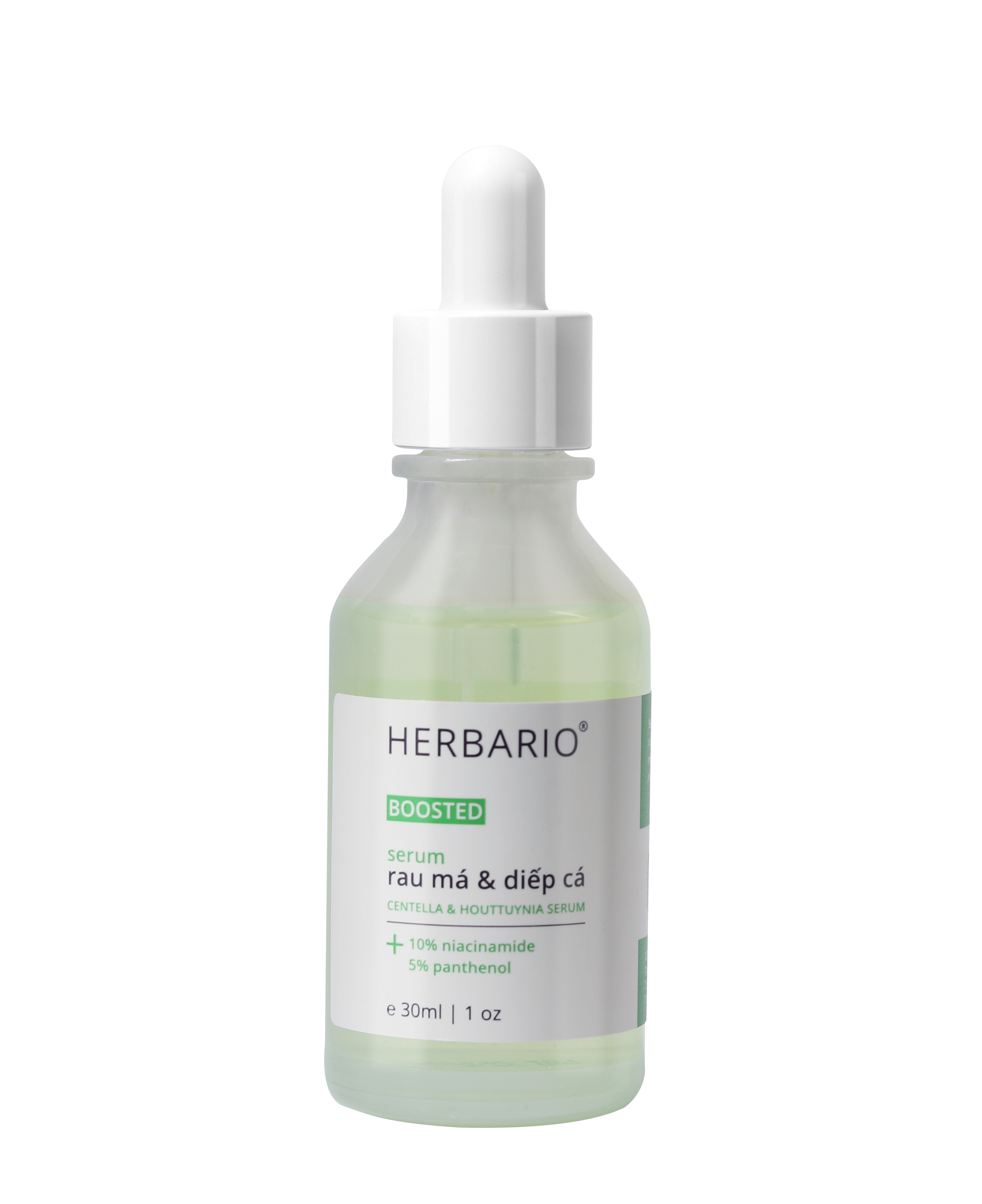 BOOSTED Serum Rau má & Diếp cá Herbario 30ml sạch mụn, thuần chay