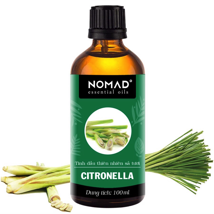 Tinh Dầu Thiên Nhiên Hương Sả Tươi Nomad Essential Oils Citronella 30ml