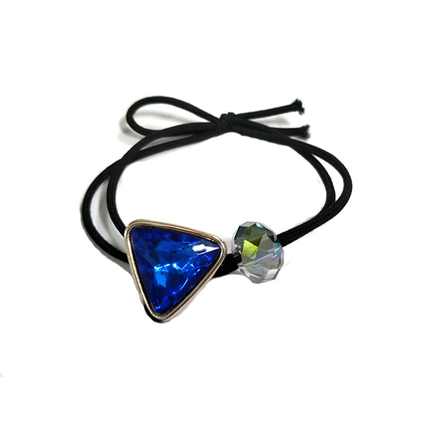 Dây buộc tóc nữ tam giác pha lê NASI dễ thương phong cách hàn quốc thun cột tóc nữ co giãn tốt phụ kiện tóc