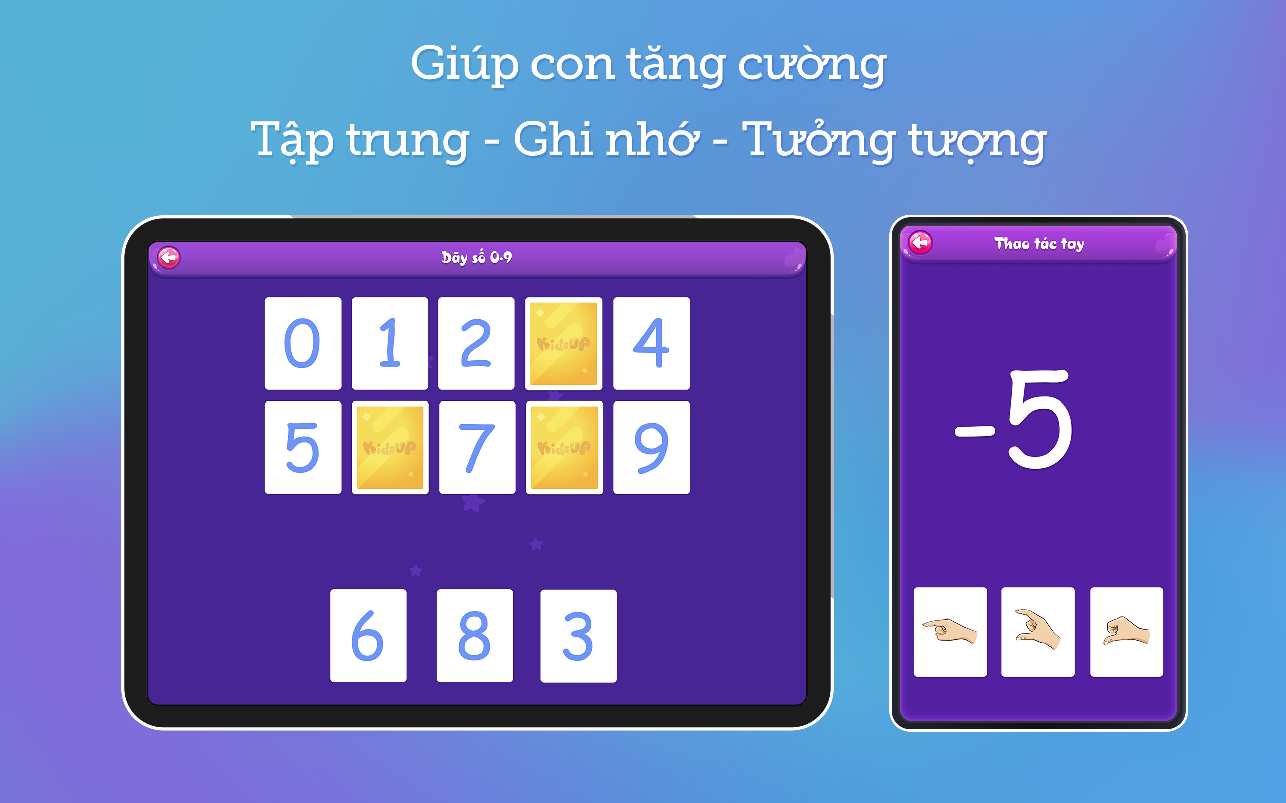 KidsUP Soroban - Toán tư duy - 1 năm tặng 3 tháng