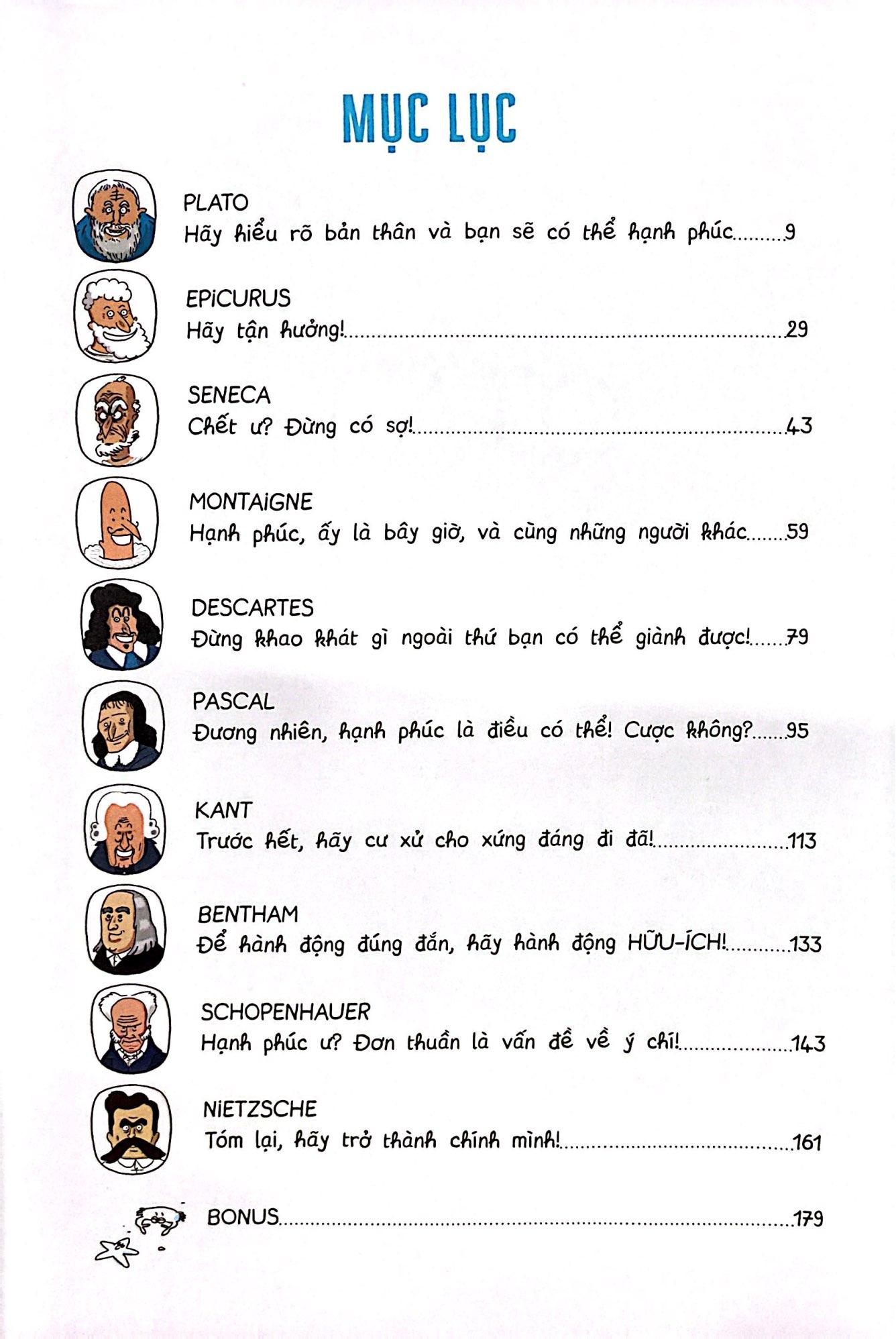 Sách - Philocomix - Tập 1 - Các Triết Gia Vĩ Đại Nói Gì Về Hạnh Phúc