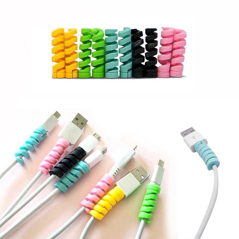 Set 2 Phụ Kiện Bảo Vệ Dây Cáp Sạc Điện Thoại Iphone