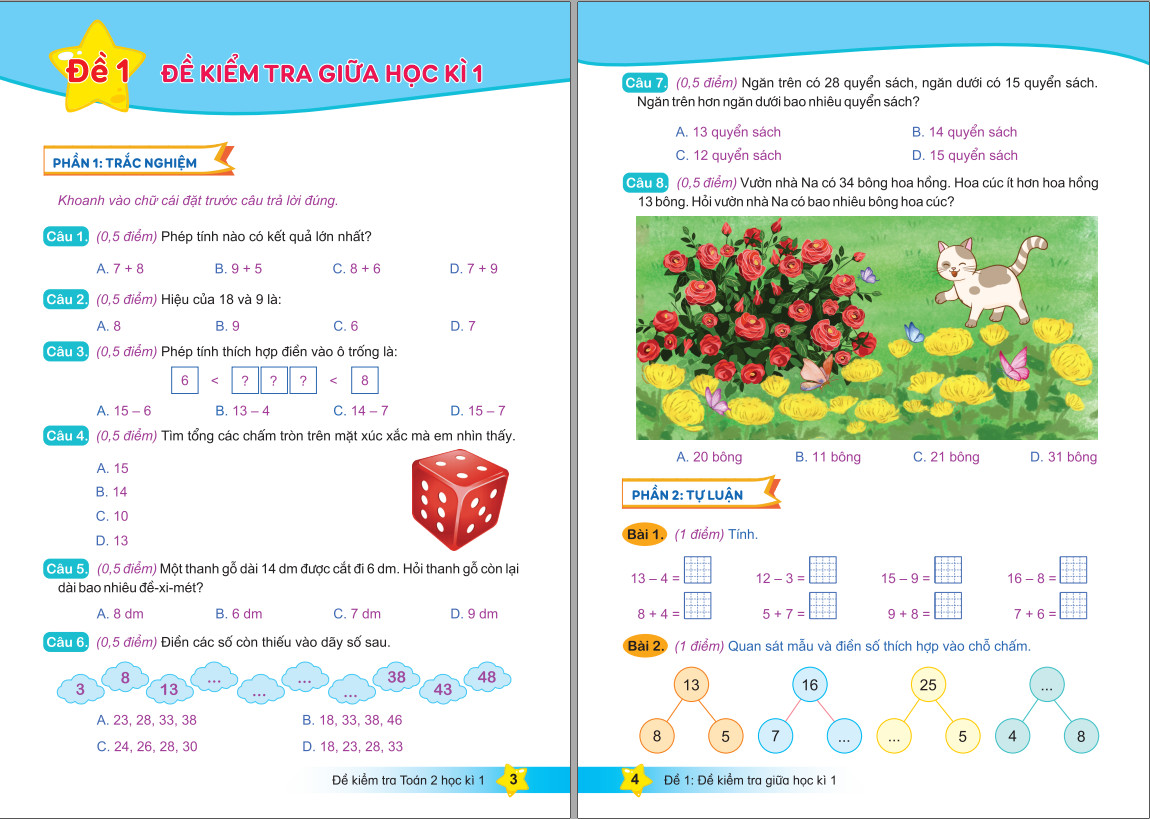 Sách - Đề Kiểm Tra Toán 2 - Bộ Sách Kết Nối Tri Thức Với Cuộc Sống - ndbooks